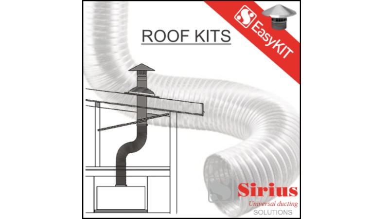 Sirius 20cm Easy Tiled Roof Ducting Kit