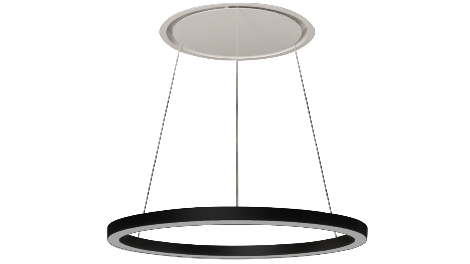 Sirius Valentina Halo Ceiling Cassette Rangehood with Offboard Motor - Black