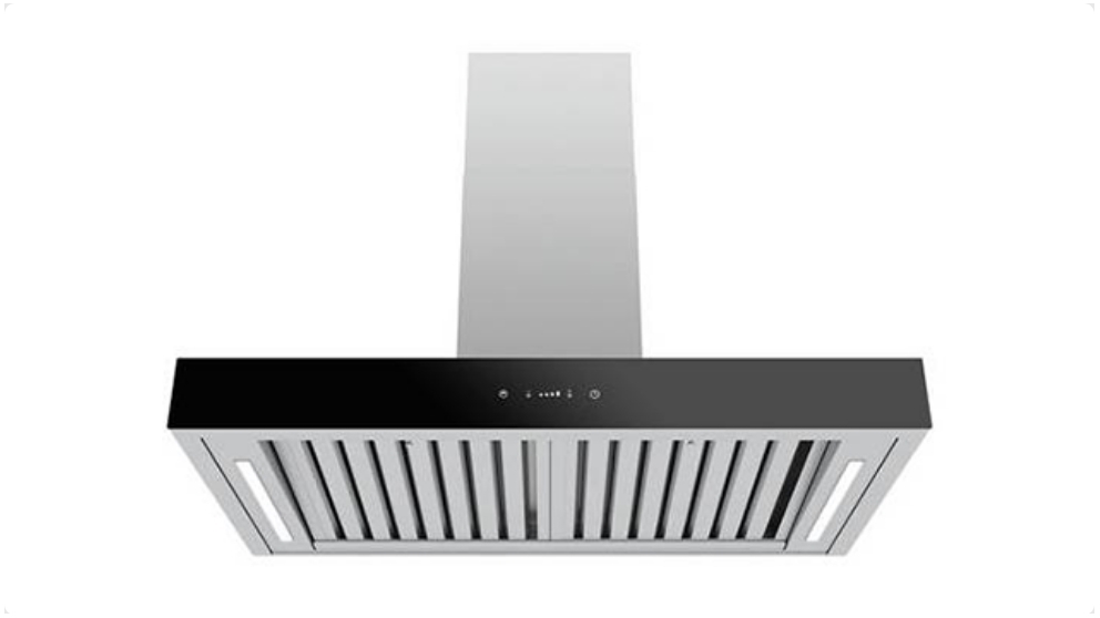 Sirius 90cm Black Glass Fascia Canopy Rangehood Body Only