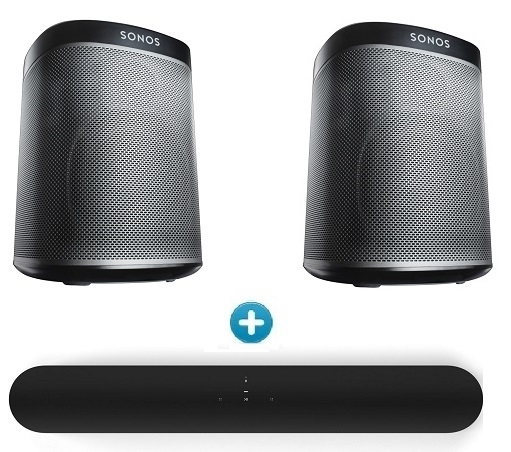 Sonos Beam and PLAY:1 Wireless Hi Fi Music System