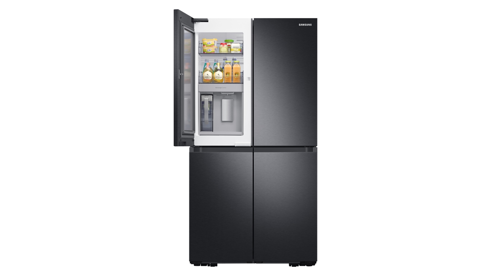 Samsung 648L Non-Plumbed French Door Fridge with Internal Beverage Centre - Matte Black