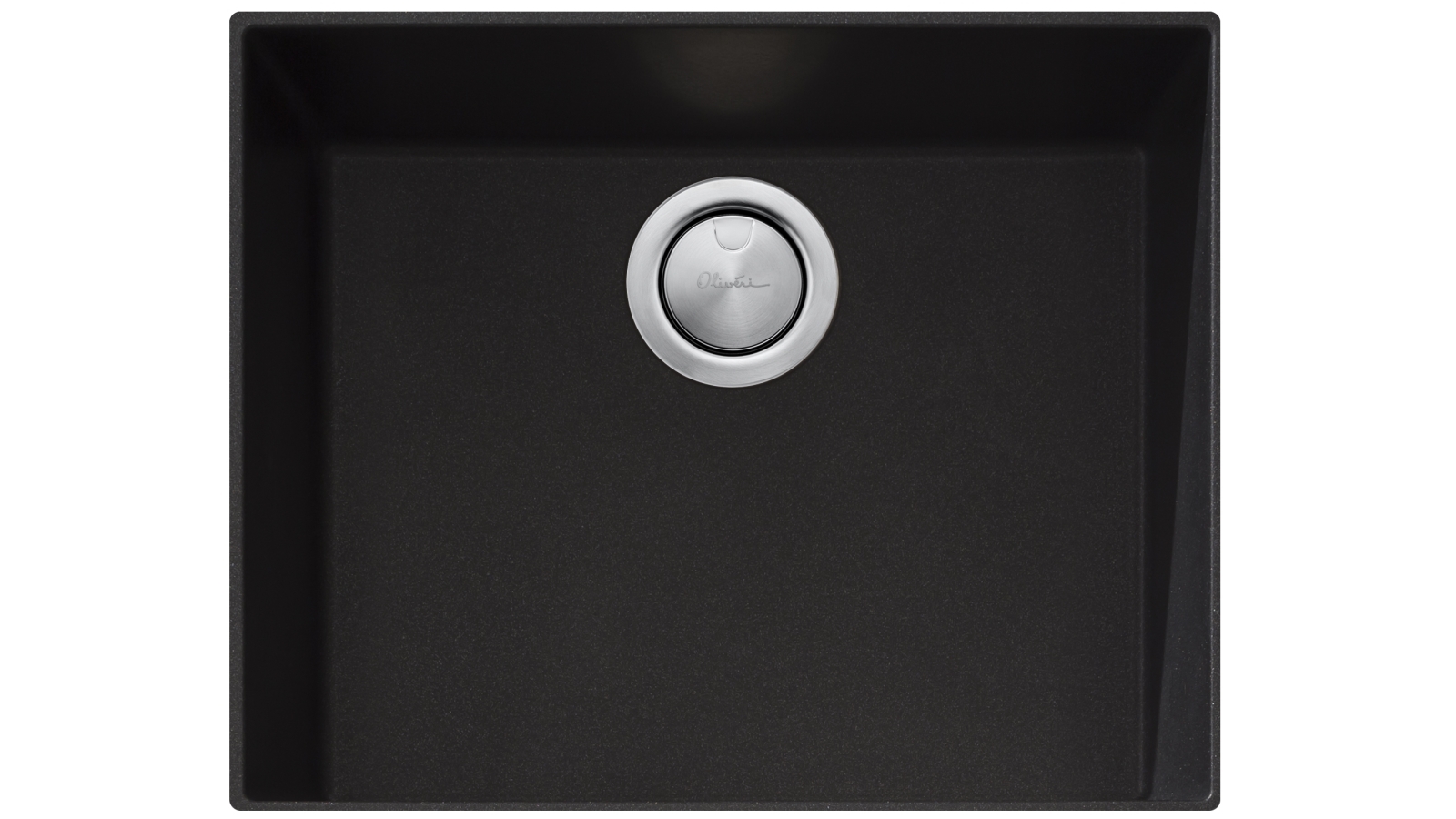 Oliveri Santorini Large Bowl Undermount Sink - Black 