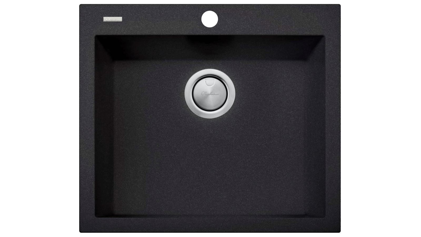 Oliveri Santorini Black Large Bowl Topmount Sink