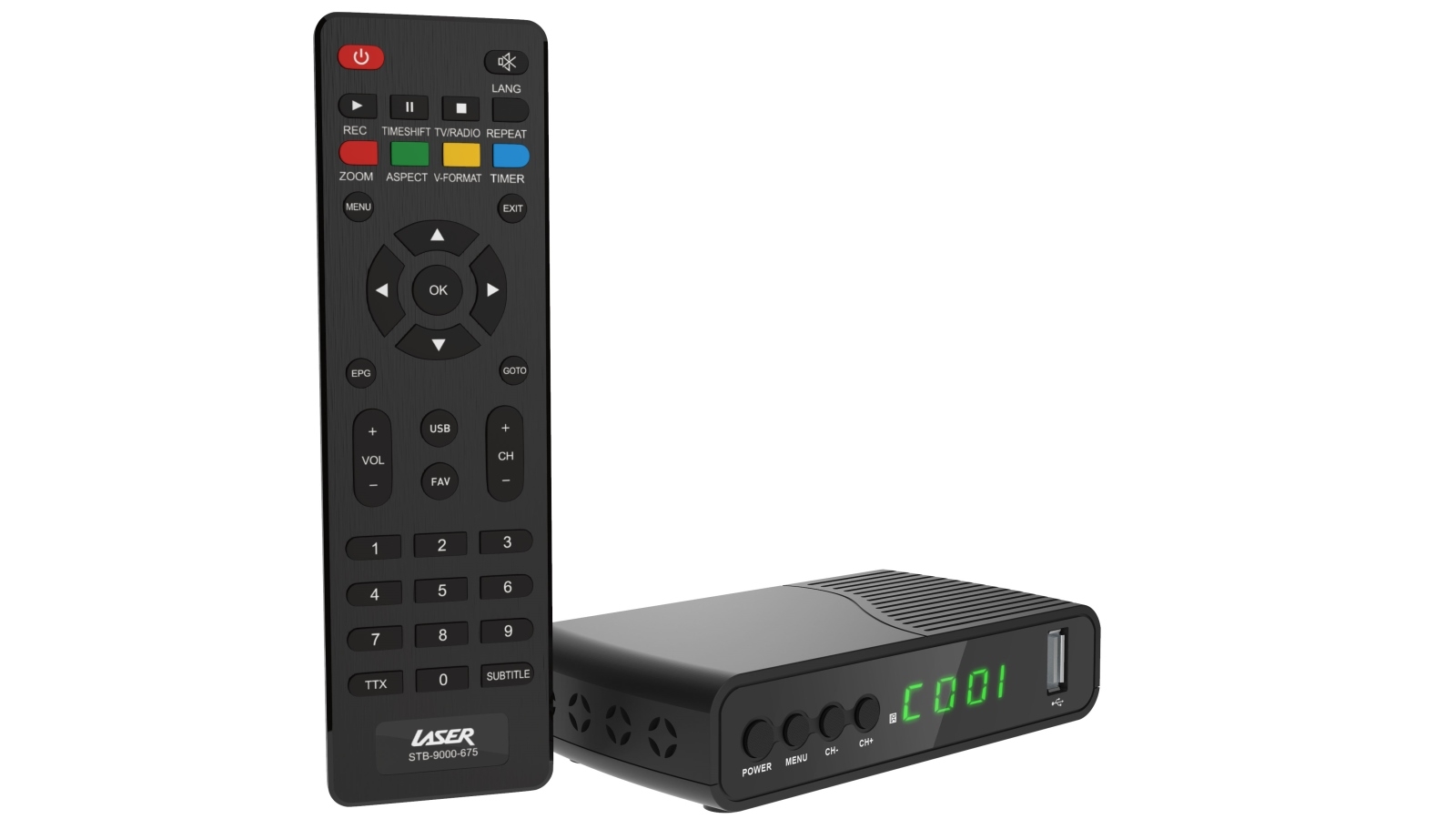 Laser STB-9000 Digital Set Top Box HD Media Player