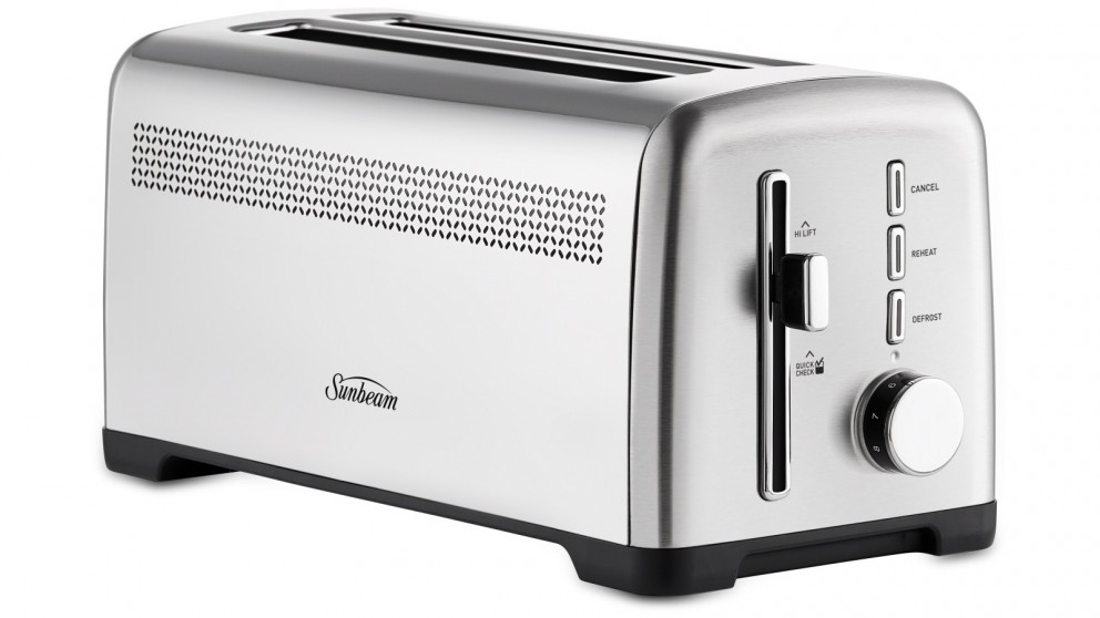 Sunbeam Fresh Start 4 Slice Long Slot Toaster - Stainless Steel