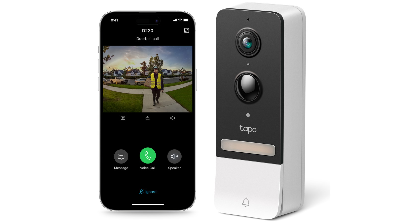 TP-Link Tapo D230S1 Smart Battery Video Doorbell Domayne