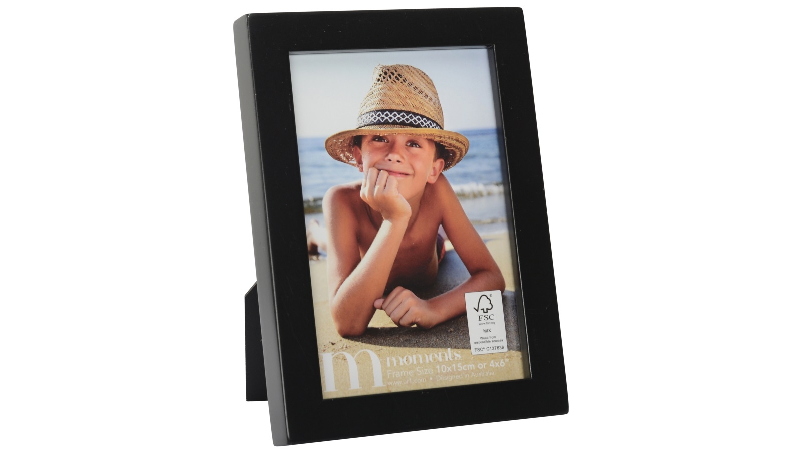 UR1 FSC Mix Moments 4x6-inch Photo Frame - Black
