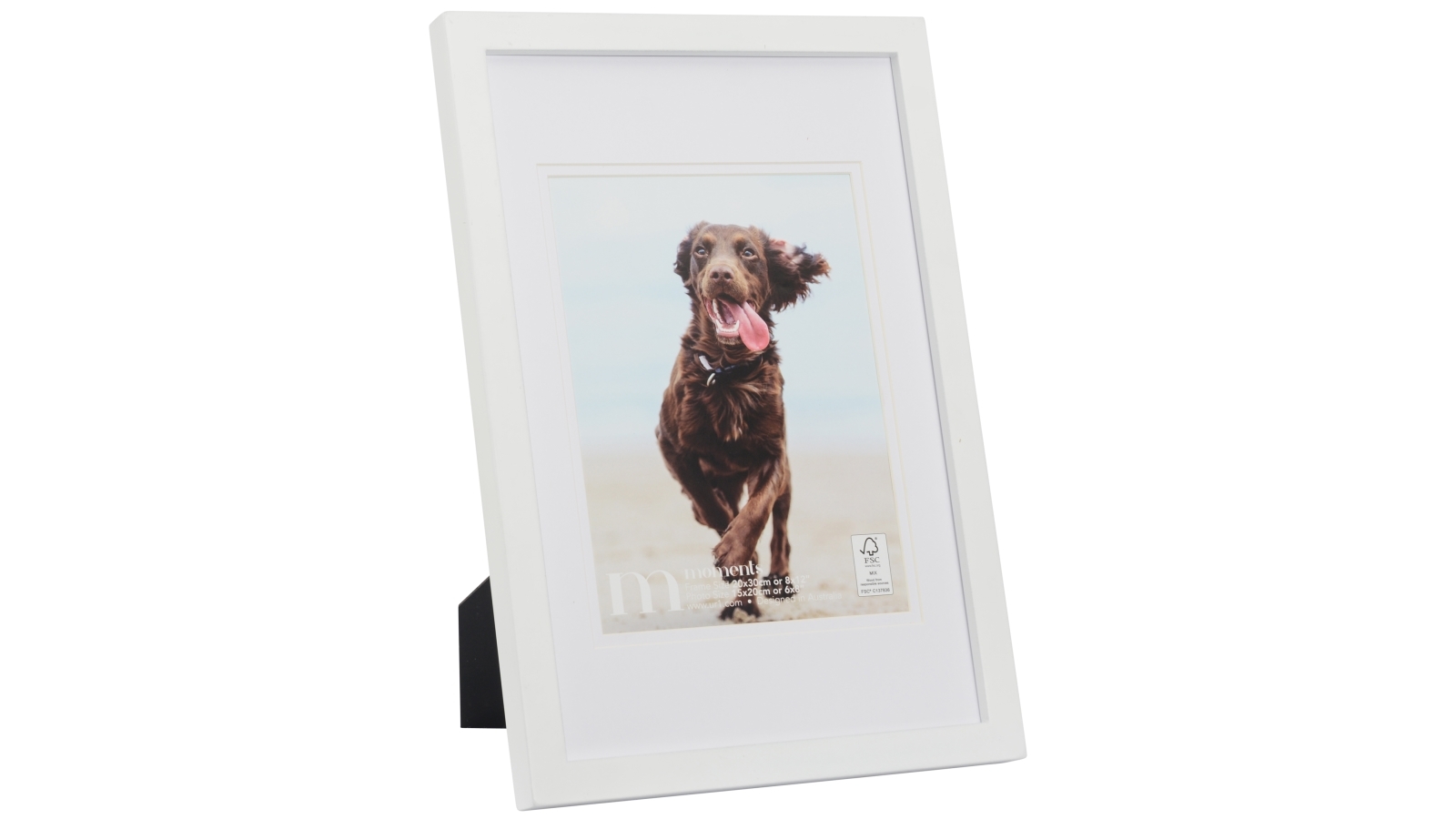 UR1 FSC Mix Moments 8x12-inch Photo Frame with 6x8-inch Opening - White