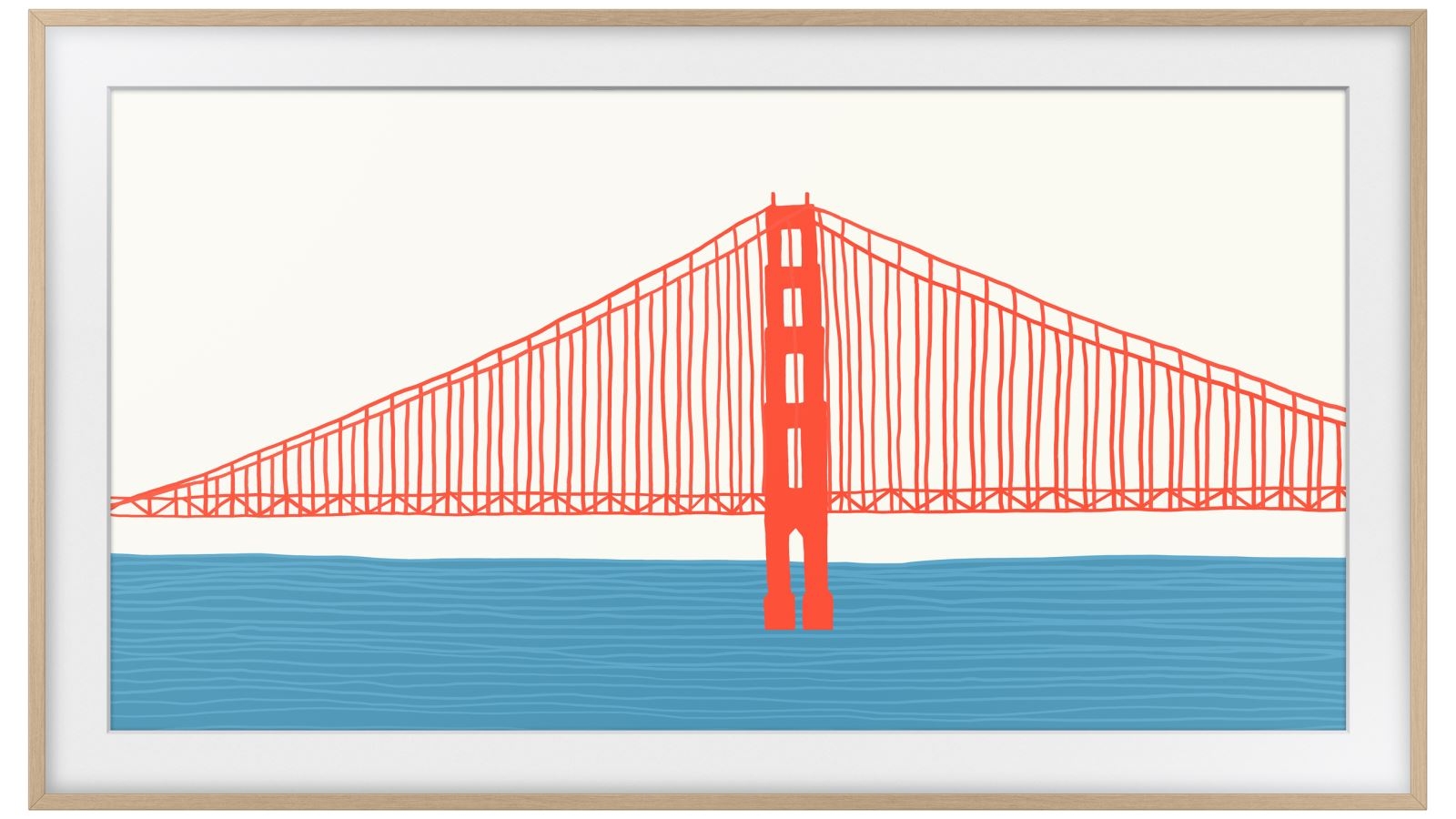 Samsung 43-inch Customisable Modern Frame for the 2021 & 2022 Frame TV - Teak