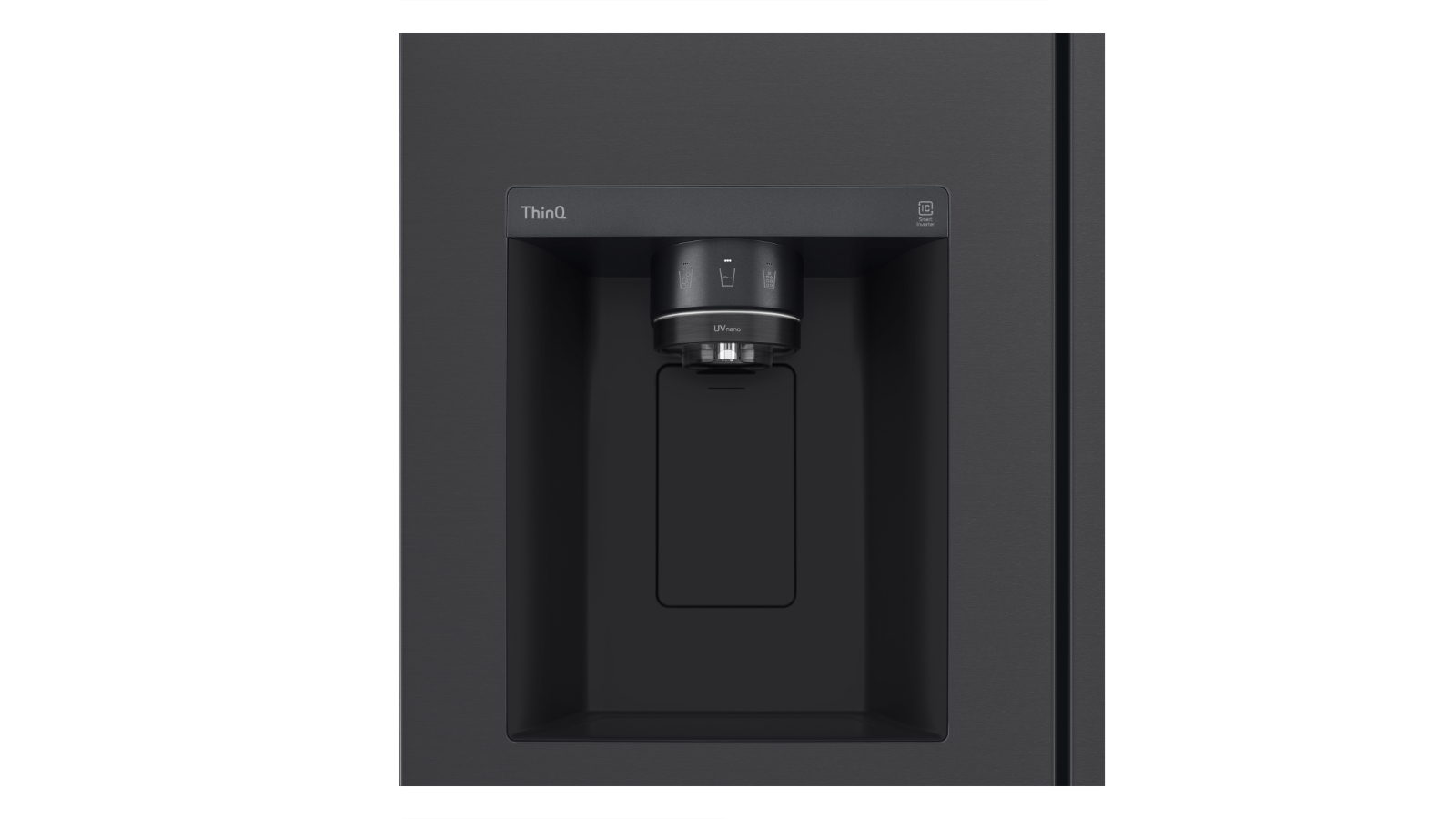LG NatureFRESH 635 Litre Side-by-Side American Fridge Freezer - Matte Black - View #2