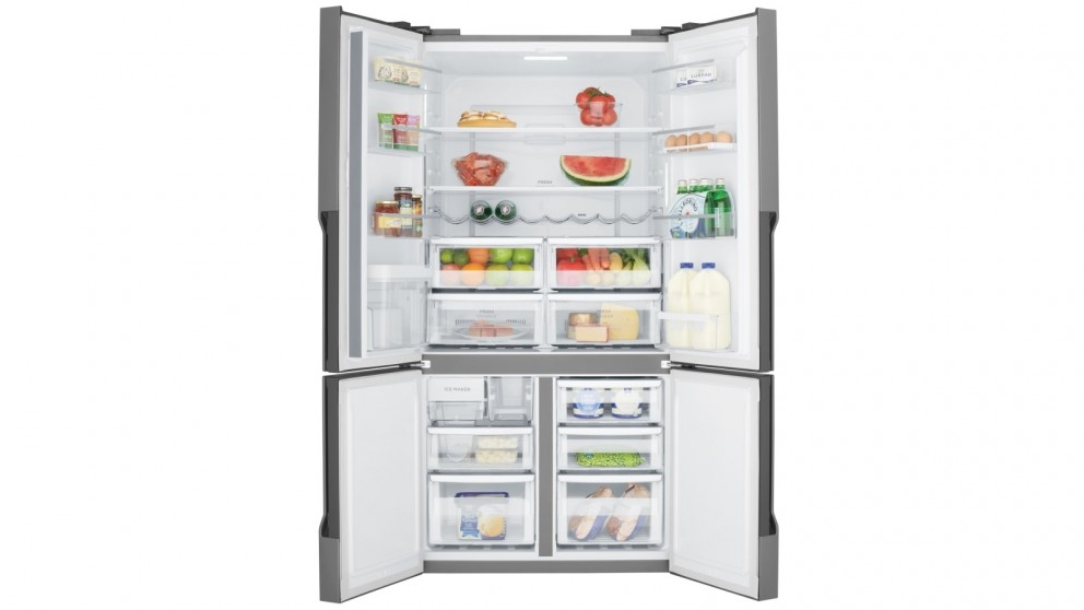 Westinghouse 564L French Quad Door Fridge with 3.5L Water Tank Dispenser Silver Domayne