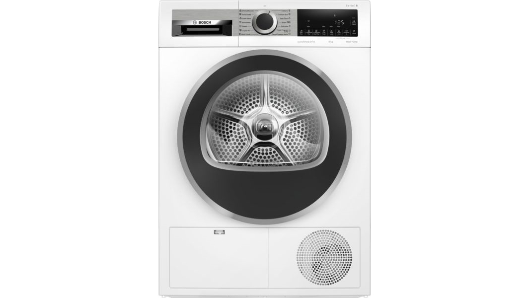 Bosch 9kg Series 8 Heat Pump Tumble Dryer with Auto Dry