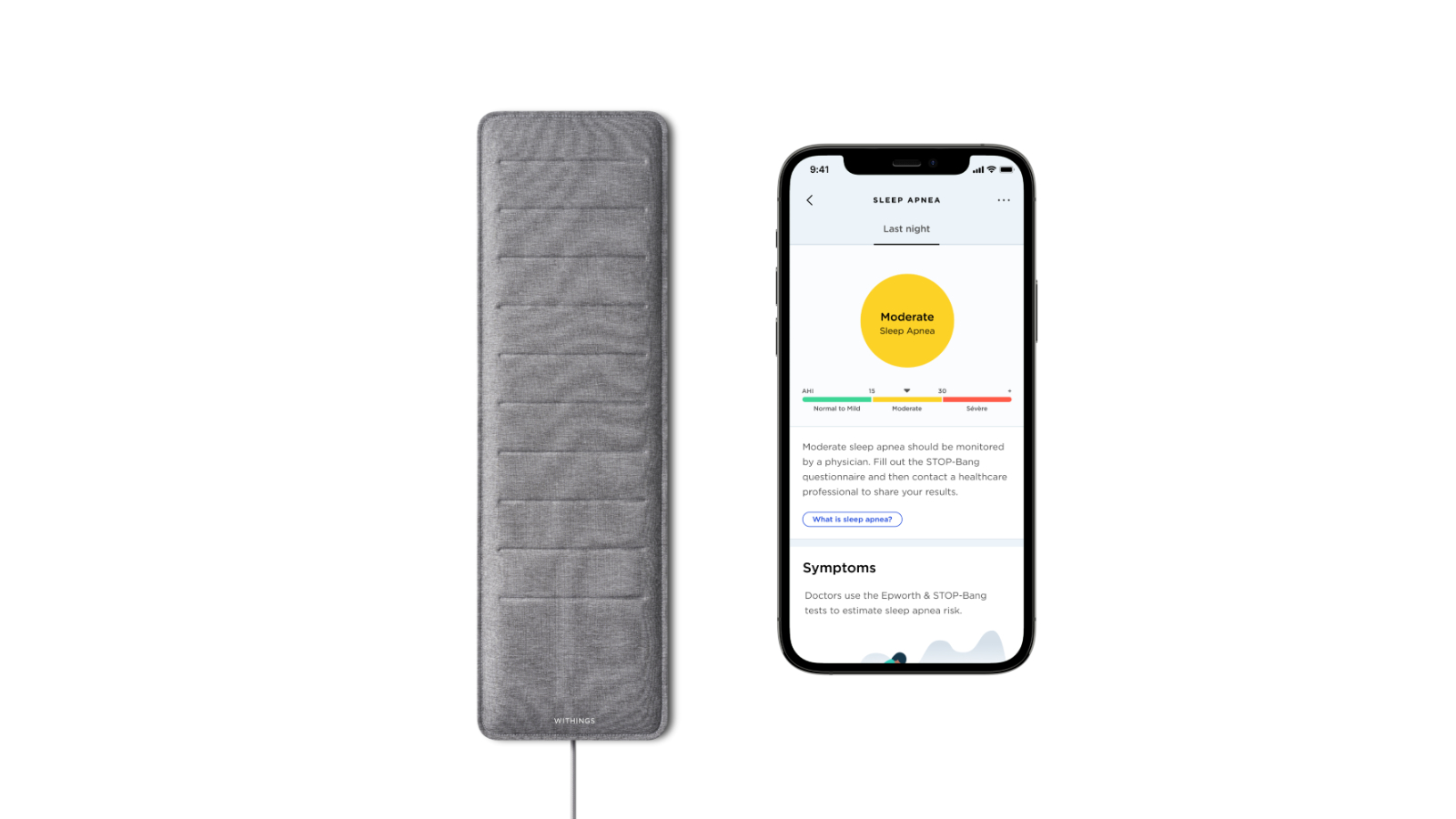 健康管理・計測計 Withings Sleep Tracking Mat Withings Sleep - Sleep Tracking Pad Under The Mattress with