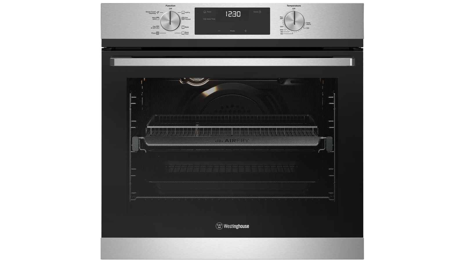 Westinghouse 600mm Multi-Function 8 Electric Oven with AirFry - Stainless Steel