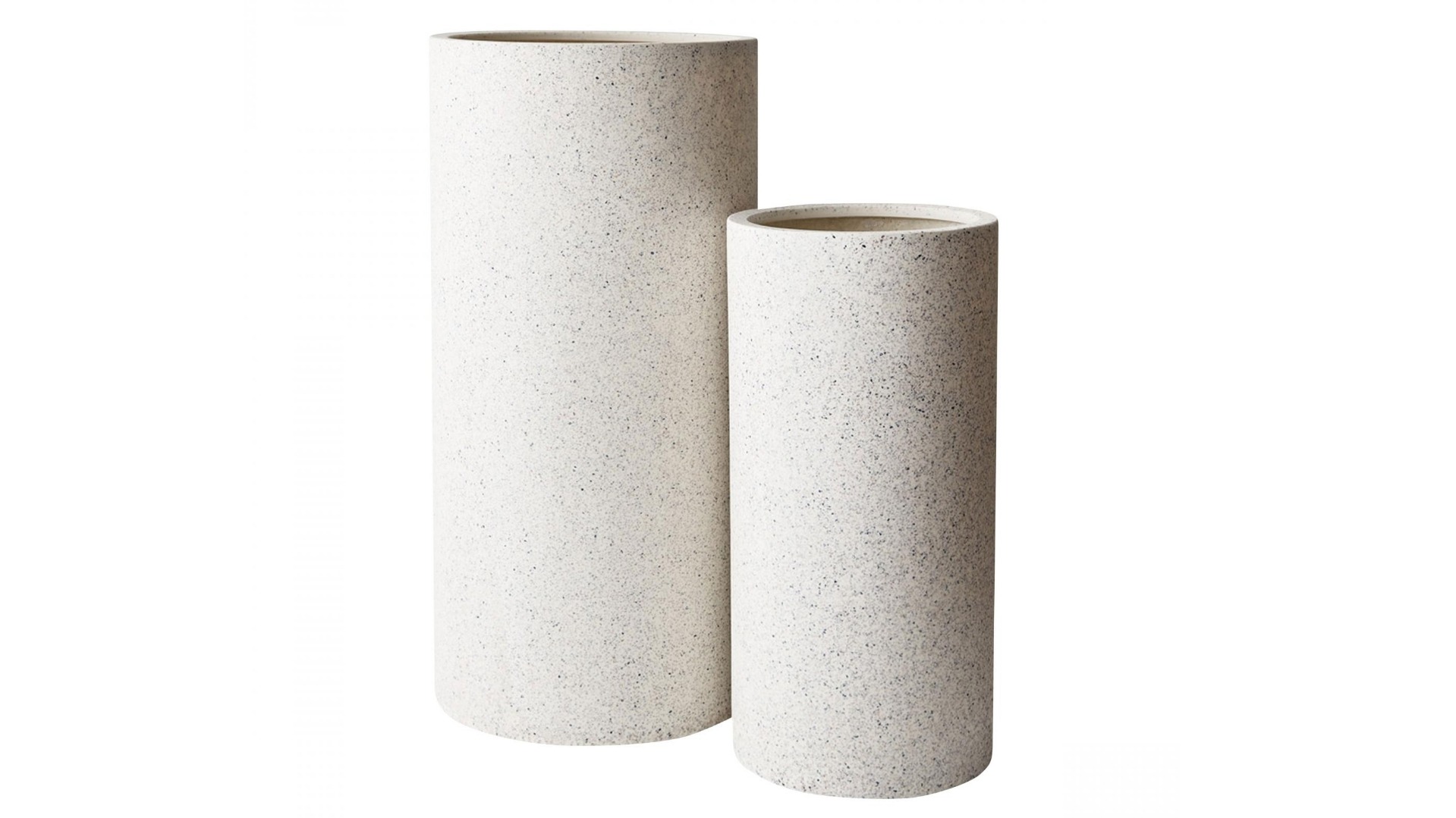 Cenzo Cylinder Pot in White