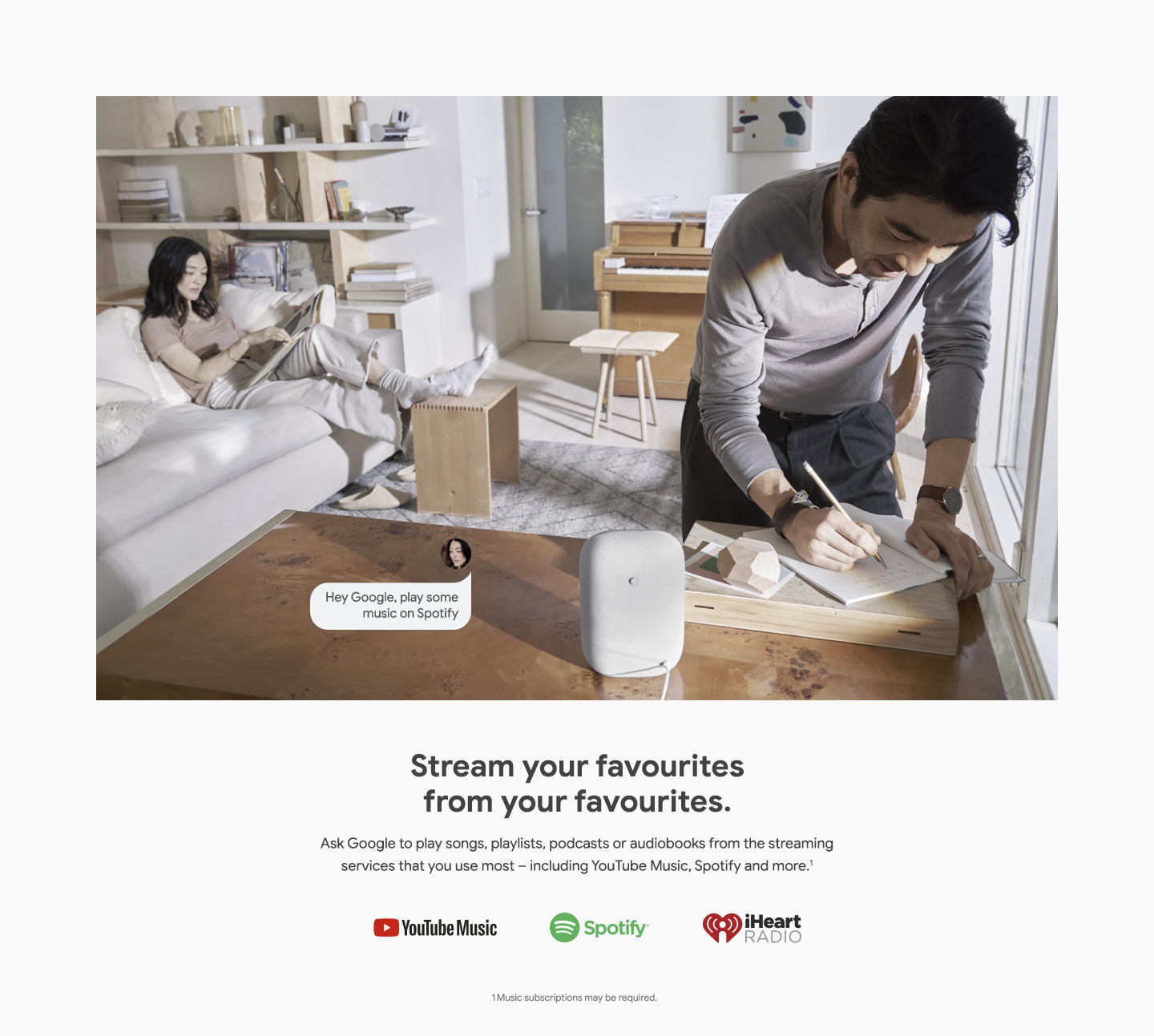 Google Play Music With Google Home Stream Spotify Control Spotify - Main Image