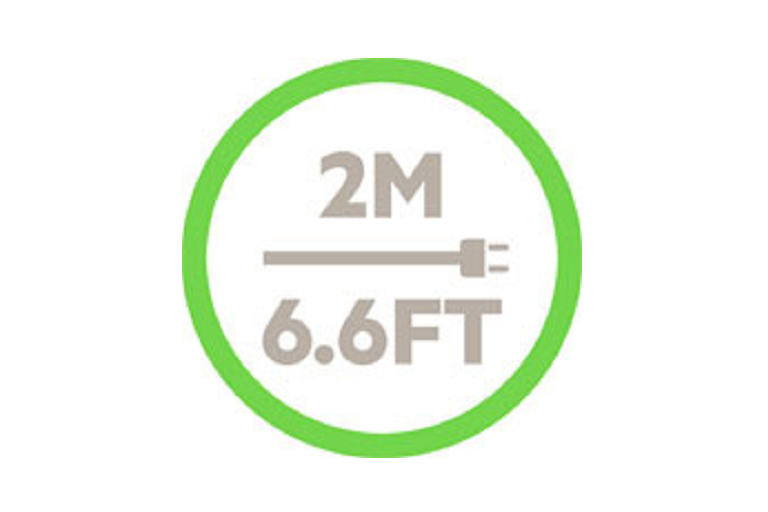  Heavy-Duty 2M Power Cord 