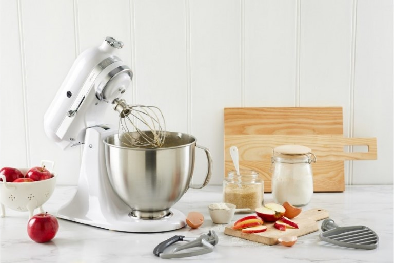 Kitchenaid Artisan Stand Mixer- White | Domayne